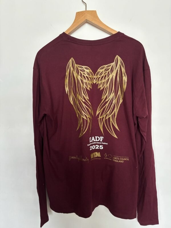 EADF 2025 Long-sleeved Shirt - Burgundy SMALL - Image 3